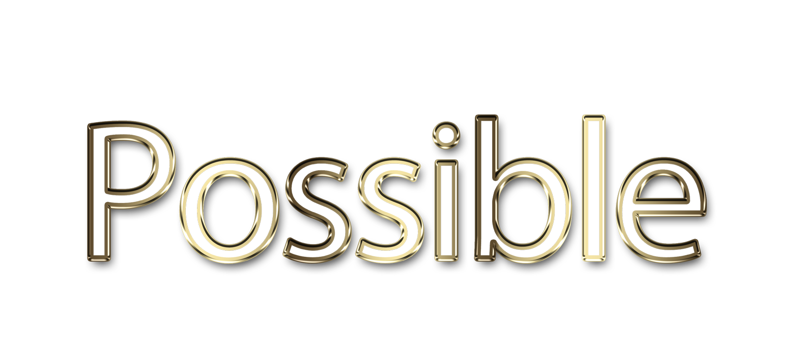 Possible png, word Possible png, Possible word png, Possible text png, Possible letters png, Possible word art typography PNG images, transparent png